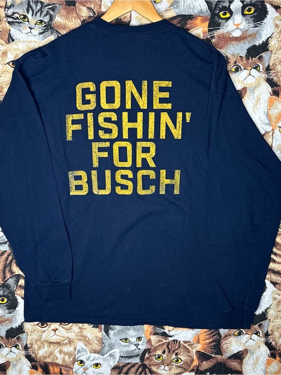 Anheuser-Busch Other - Busch 'Gone Fishin' Long Sleeve Tee Light Beer Fishing Busch Light XL T-Shirt